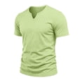 thumbnail image 3 of LIaqionyy Men's Short Sleeve Casual Basic Fashion V Neck Tee Shirts Summer Lightweight Solid Color Tops, 3 of 6