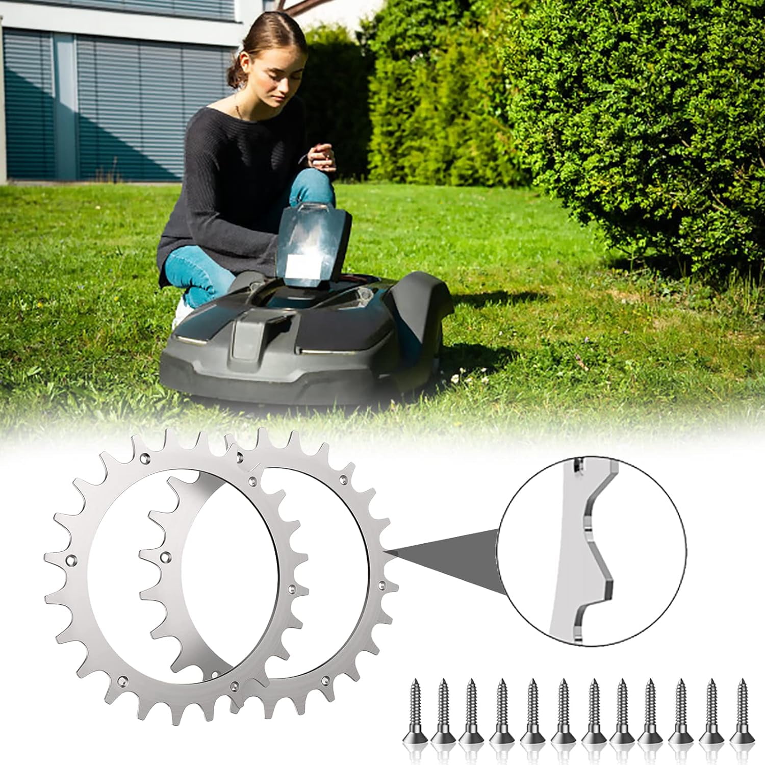 Stainless Steel Spikes for Worx Model S M Stainless Steel Spikes for Worx Landroid S M Wheel Size 205mm 12x Stainless Steel Screws for Lawn Cleaning and Mowing Walmart