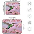 thumbnail image 3 of Dish Drying Mat Hummingbird and Flowers Absorbent Dry Mats for Dishes Draining Pad for Kitchen Countertop 18" x 24", 3 of 7
