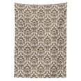 thumbnail image 3 of Ambesonne Damask Tablecloth Rectangular Table Cover, Antique Victorian Floral, 60"x84", Army Green Cream, 3 of 4