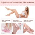 thumbnail image 6 of KEAWIS Electric Foot Callus Remover for Foot,Rechargeable Foot Callus Remover with 2 Speeds & Led Light,Pedicure Tools for Hard,Cracked,Dry Dead Skin,At-Home Foot Care for Men Women,Ideal Gift(Pink), 6 of 7