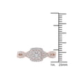 thumbnail image 4 of 1/2 Carat T.W. Diamond Criss-Cross Shank Halo 10kt Rose Gold Engagement Ring, 4 of 5