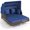 Navy, variant on Costway Outdoor Rattan Double Daybed with Retractable Canopy & Seat Back Cushions