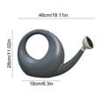 thumbnail image 3 of Rijanmt 1.05 Gallon Watering Kettle Long Spout Garden Yard,4L Portable Watering Can,Round Hollow-Out Design,Plastic Water Can for Horticultural Courtyard,Indoor Outdoor Flower Arrangements,A, 3 of 7