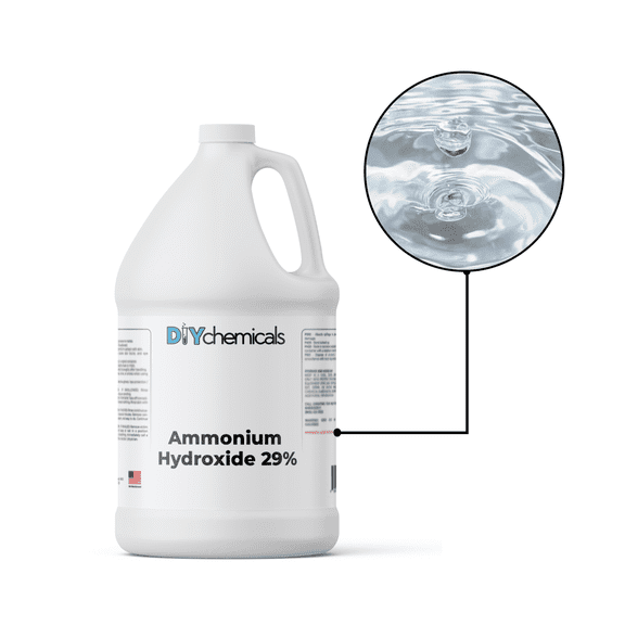 DIYChemicals Ammonium Hydroxide - 29% Concentration, All-Purpose Cleaner - Gallon