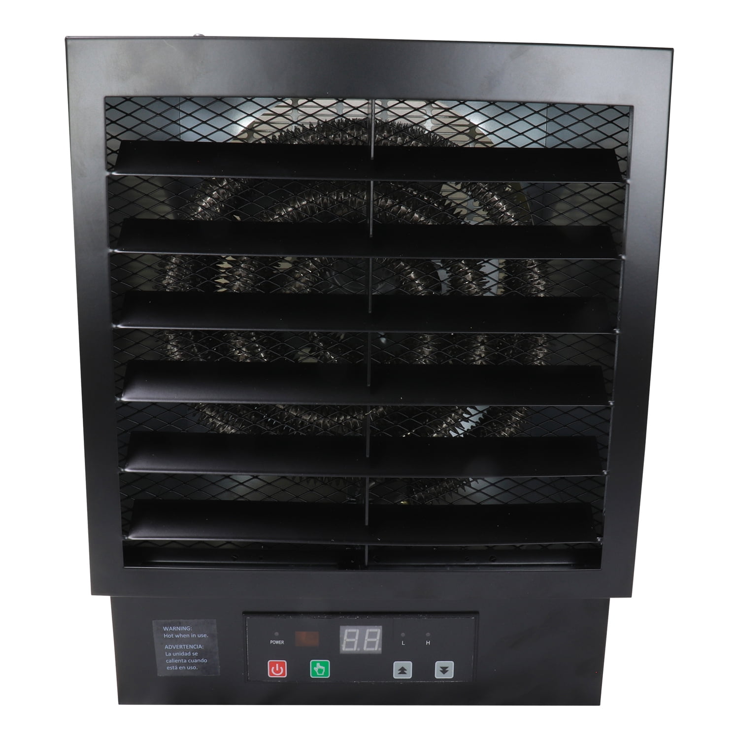 DURA HEAT 240-Volt Hardwired Electric Forced-Air Garage Heater, 10,000 Watts, 34,120 BTUs, Mounting Kit, Remote with Adjustable Thermostat