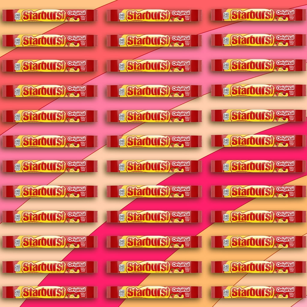 Starburst Original Full Size Fruity Chews Candy - 2.07 oz Bag (36 Pack)