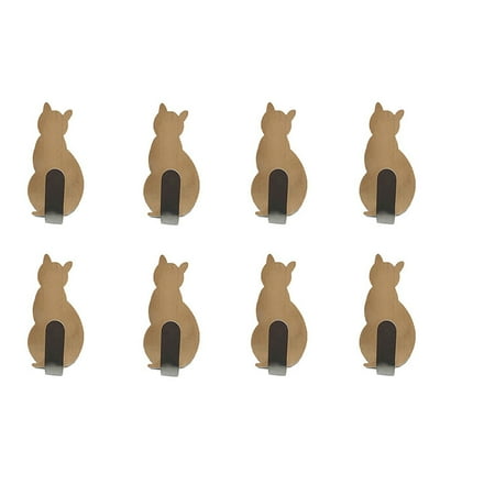 

GiliGiliso Cute Pet Shaped Hooks No Perforated Hooks With Adhesive Hooks For Home Decoration