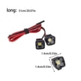 thumbnail image 4 of ZLight Plastic Bumper Lamp Adjustable Spotlight Lightweight Searchlight LED Light DIY Accessories for 1/10 -4 SCX10 90046 One for Two 1Set, 4 of 6