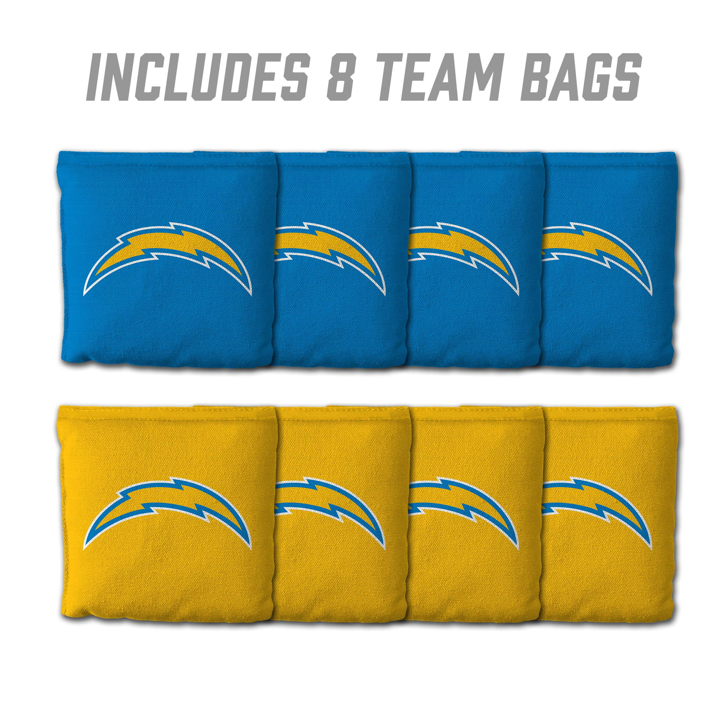 Los Angeles Chargers 8pk Licensed Cornhole Bags