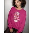 thumbnail image 2 of My Favorite Color Is Christmas Sweatshirt Women -Image by Shutterstock, Female Medium, 2 of 4