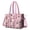Pit Bull Terrier, variant on Teacher Tote Bag,Paw Prints and Bones Teacher Utility Tote Bag,Large Work Tote Bags for Women with Multiple Pockets,Top Zipper Closure,13.8x10.6x6.7 Inch