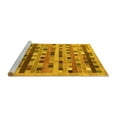 thumbnail image 2 of Ahgly Company Machine Washable Indoor Rectangle Abstract Yellow Contemporary Area Rugs, 2' x 3', 2 of 4