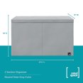 thumbnail image 4 of Mindspace Toy Chest Collapsible Storage Bins for Stuff Animals and Kids Toys Gray, 4 of 9