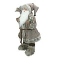 thumbnail image 3 of 24" Woodland Snowshoe Standing Santa Claus Christmas Figure with Gift Sack, 3 of 3