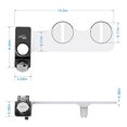 thumbnail image 4 of KTENME Non-electric Bidet Spray Toilet Seat Attachment Fresh Water Spray With Parts Tools For Deep Cleaning, 4 of 7