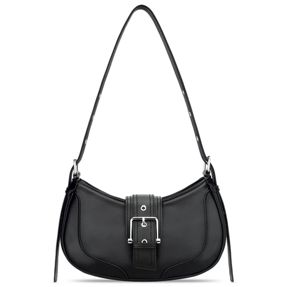 Bolso de hombro KKXIU Retro Crescent Hobo Bolso Y2K de cuero vegano