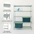 thumbnail image 3 of Design Ideas 5 Tier Mesh Shelving Unit, Silver, 3 of 12