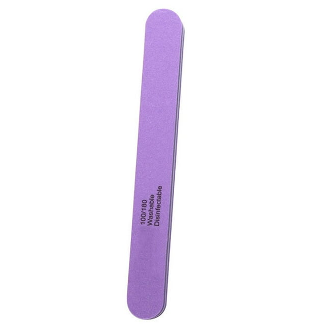 Nail File High Durability Wear Resistant Reusable Washable Bright Color Remove Nail Glue Sponge Nail File Fingernail Toenail Poli