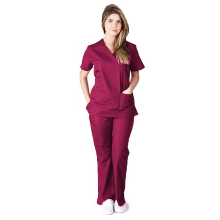

Natural Uniforms - Solid Mock Warp - Tie Back Scrub Set MM001