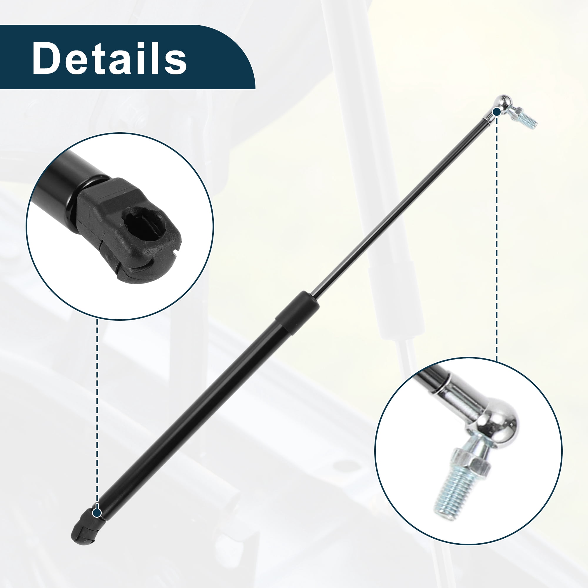 Unique Bargains 2Pcs Front Hood Lift Supports for Mazda 6 Atenza 2012-2024 Sedan Black