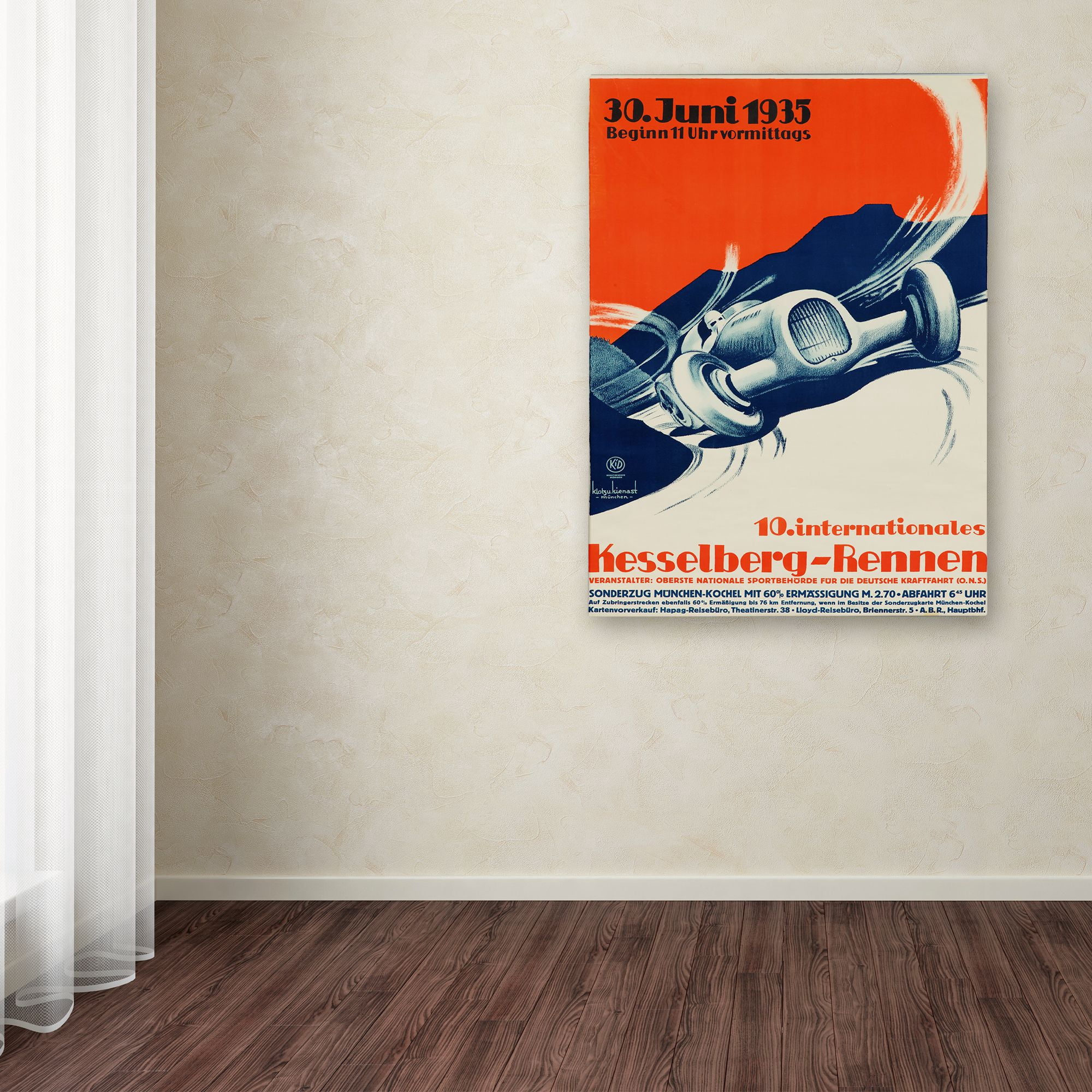 Trademark Fine Art 'Racing 30' Canvas Art by Lantern Press