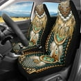 thumbnail image 2 of 2025 New Fashion Ethnic Tribal Navajo Design Car Seat Covers for Women Car Accessories 2PCS Set Soft Front Seat Protector Cover, 2 of 6