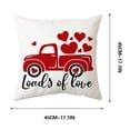 thumbnail image 3 of Puntoco Valentine'S Day Pillowcovers 18X18 Inch Peach-Skin-Like Cloth Pillowcase Valentine'S Day Decor for Sofa Couch, 3 of 5