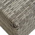thumbnail image 4 of Outdoor Storage Cabinet, 79 Inch Light Gray Poly Rattan and Metal, 4 of 6