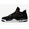 thumbnail image 2 of N I-K-E A i r-Jor-dan 4 Retro Royalty Size 6.5-12 Black Metallic Gold White 308497 032, 2 of 6