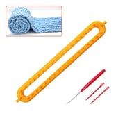 Knitter Weaving Sewing Tools Crochet Long Knitting Loom for Yellow 14.2inch
