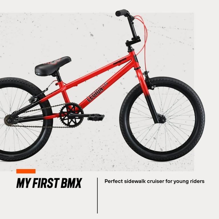 Mongoose Legion LXS Kid's Freestyle BMX Bike, 20