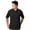 Black, variant on BlueGeneration Mens Wicking Piped Polo - Royal 6 Extra Large Solid