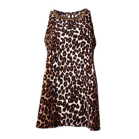 Keyhole Beaded Halter Top - Alfani Women's Animal Print Beaded Halter Top