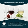 thumbnail image 5 of Libbey 8552 Vina Wine Tasting Glasses, 12.75 Oz, Clear, Elegant Drinking Glasses Set of 12, Modern Dishwasher Safe Wine Set for Gatherings, Events, 5 of 5