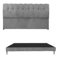 thumbnail image 1 of Box Base Cama Slim King Size + Cabecera Nube Gris, 1 of 9