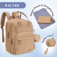 thumbnail image 2 of Mochila para pañales, kit impermeable 4 en 1, color caqui, 2 of 9