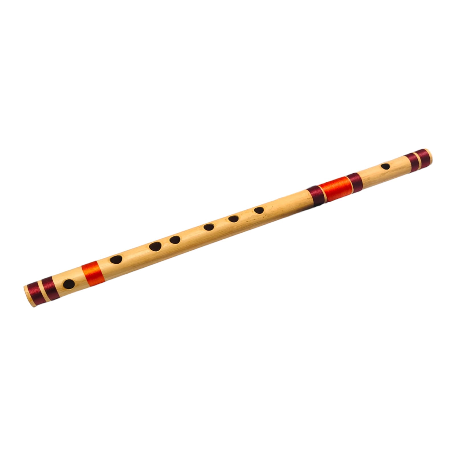 Ananya Fashion and Crafts Hub Flute Mouthpiece Flute Basuri Woodwinds 19 Inch Handblown Wooden C Tone with Protection Case