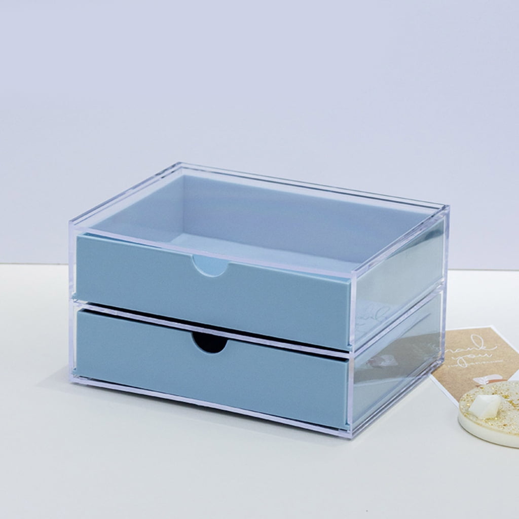 Double Layer Manicure Tool Box,Nail Pen Box Storage Case for Organizing,Plastic Nail Tool Box for Manicure Pedicure Kit