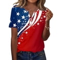 thumbnail image 2 of 250th Anniversary USA Shirt Casual 250 Years Of Freedom T Shirt Short Sleeve Tshirts Patriotic Shirts Tops, 2 of 5