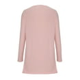 thumbnail image 5 of Idoravan Lightweight Sweaters for Women 2024 Spring Women Casual Full Long Sleeve Casual Loose Tunic Tops Crewneck Sweatshirts Pink XXXXXL, 5 of 6