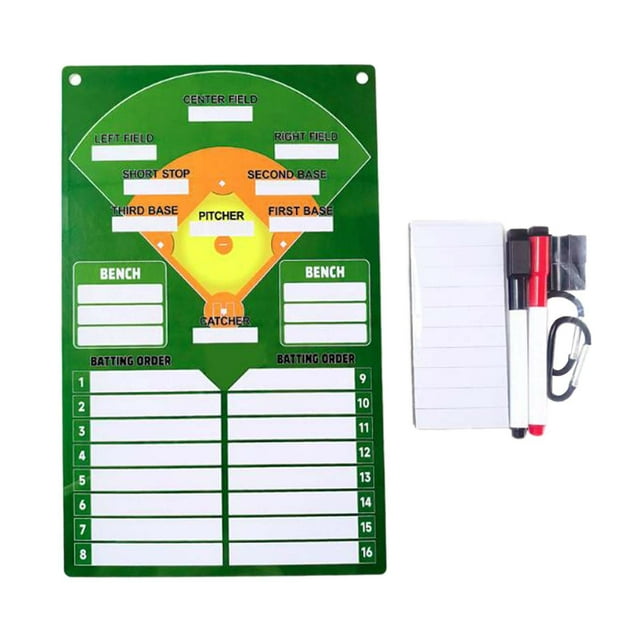 Almencla Baseball Coaching Board Baseball Accessories Training Aid Baseball Clipboard