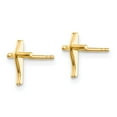 thumbnail image 2 of Real 14kt Yellow Gold Madi K Polished Cross Post Earrings; for Adults and Teens; for Women and Men, 2 of 3