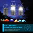 thumbnail image 4 of LED Camping Lantern, 4 Pack Battery Powered Flashlight for Power Outages, Portable Collapsible Hanging Light Essential for Home, Outdoor, Emergency Lamp Survival Kit Gear for Hurricane, Green, 4 of 7