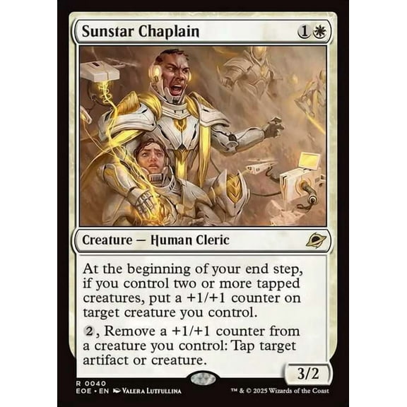 MtG Edge of Eternities Rare Sunstar Chaplain #40