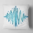 thumbnail image 2 of Designart Blue Circled Waves - Abstract Throw Pillow - 18x18, 2 of 5