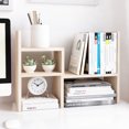 thumbnail image 5 of TY Arts & Culture 13-Compartment Wood Desktop Organizer & Pencil Holder, Beige, 5 of 8
