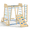Blue, variant on BlueWood Rainbow Climb and Slide Set Toddler Jungle Gym Wooden Indoor Multicolor