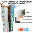 thumbnail image 7 of 30oz Cute Boxer Dog and Flowers Florals Tumblers Stainless Steel Tumbler with Lid and Straw,Vacuum Insulated Double Wall Travel Tumbler Cups Mug with Cleaning Brush for Coffee,Tea, 7 of 7