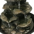 thumbnail image 3 of 8.3-inch H 4-Tier Spinning Orb Rock Cascading Tabletop Fountain Indoor Waterfall Feature with Light, 3 of 11